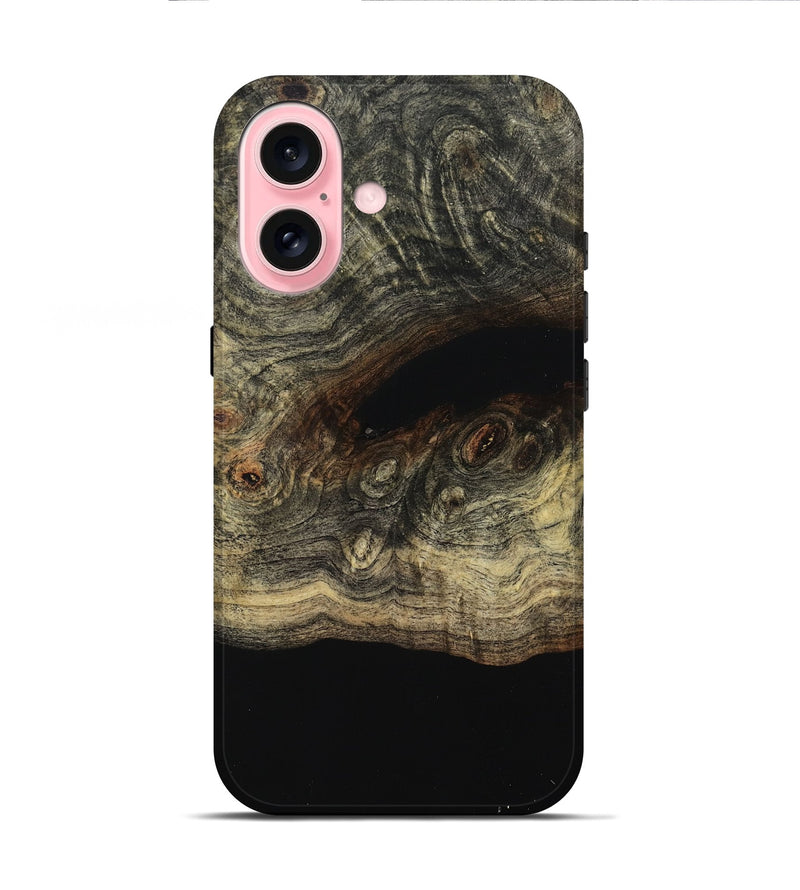 iPhone 16 Wood Live Edge Phone Case - Leisa (Wood Burl, 799733)