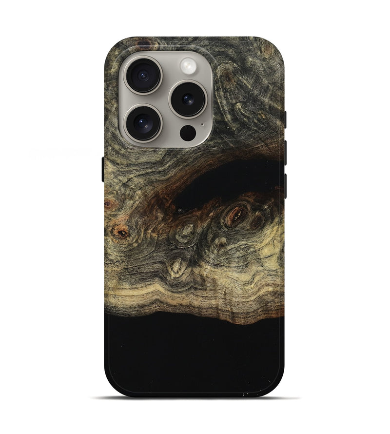 iPhone 16 Pro Wood Live Edge Phone Case - Leisa (Wood Burl, 799733)