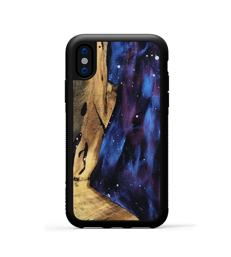 iPhone Xs Wood Phone Case - Mindi (Cosmos, 799737)