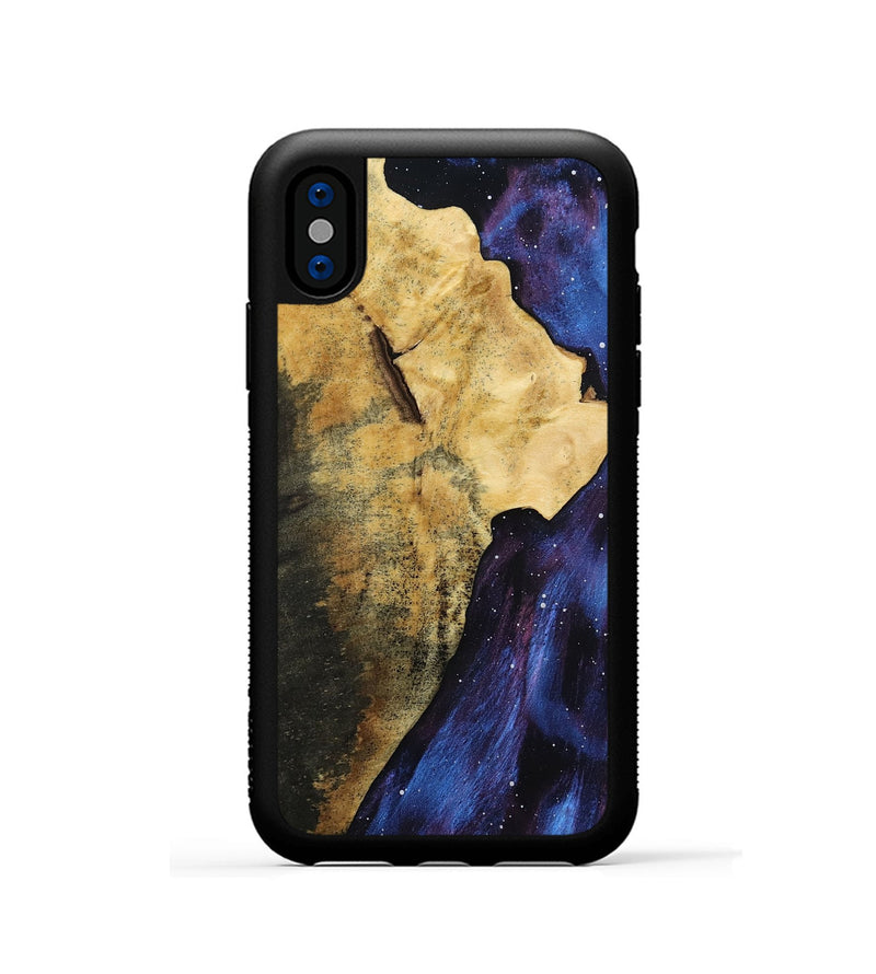 iPhone Xs Wood Phone Case - Damaris (Cosmos, 799738)