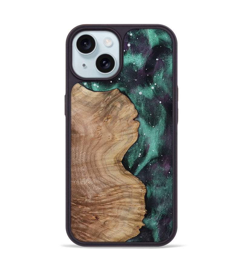 iPhone 15 Wood Phone Case - Stefan (Cosmos, 799758)