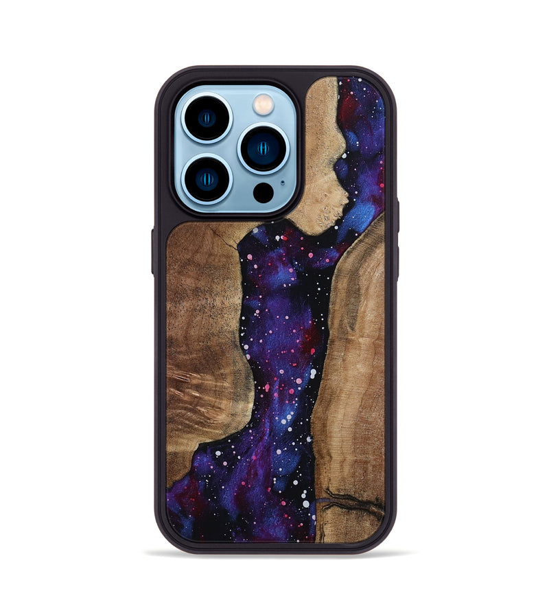 iPhone 14 Pro Wood Phone Case - Azul (Cosmos, 799769)