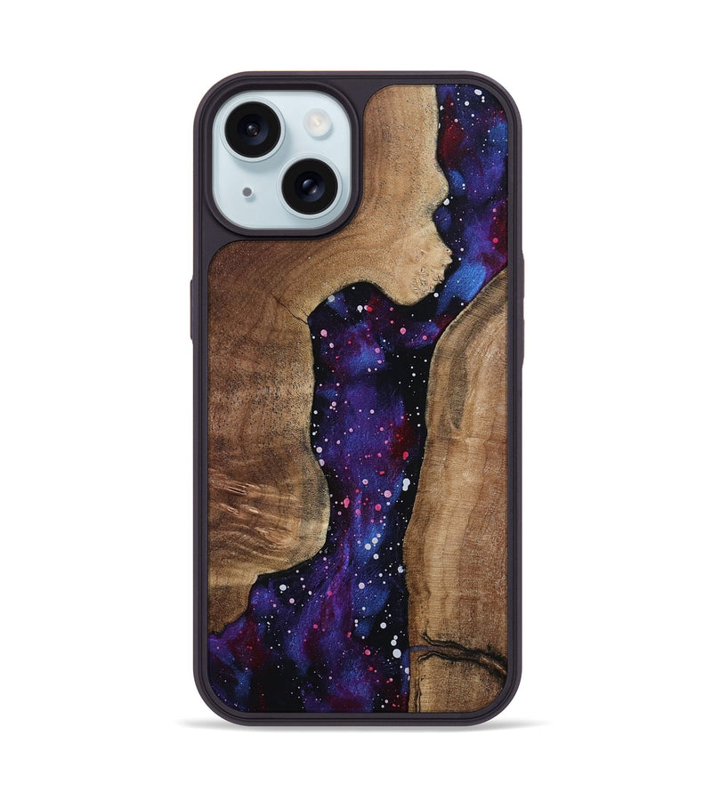 iPhone 15 Wood Phone Case - Azul (Cosmos, 799769)
