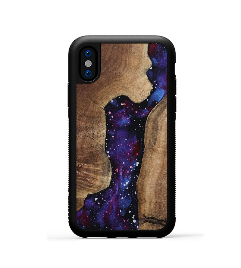 iPhone Xs Wood Phone Case - Azul (Cosmos, 799769)