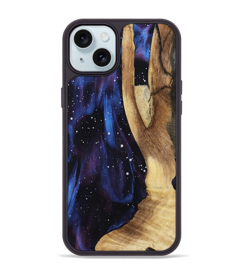 iPhone 15 Plus Wood Phone Case - Peggie (Cosmos, 799774)