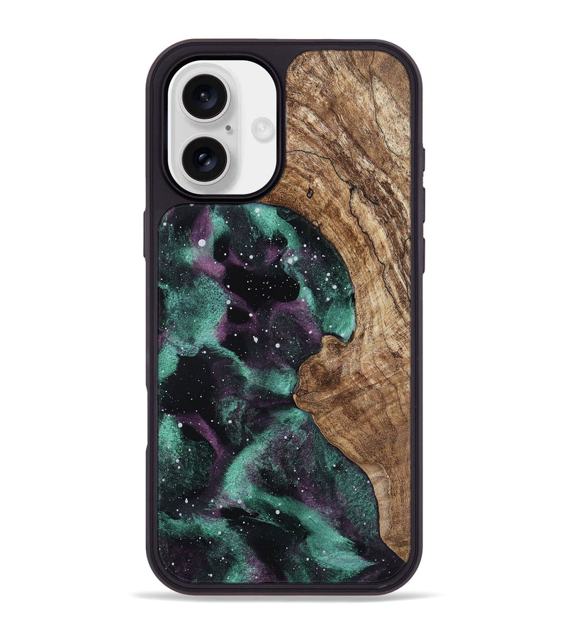 iPhone 16 Plus Wood Phone Case - January (Cosmos, 799776)