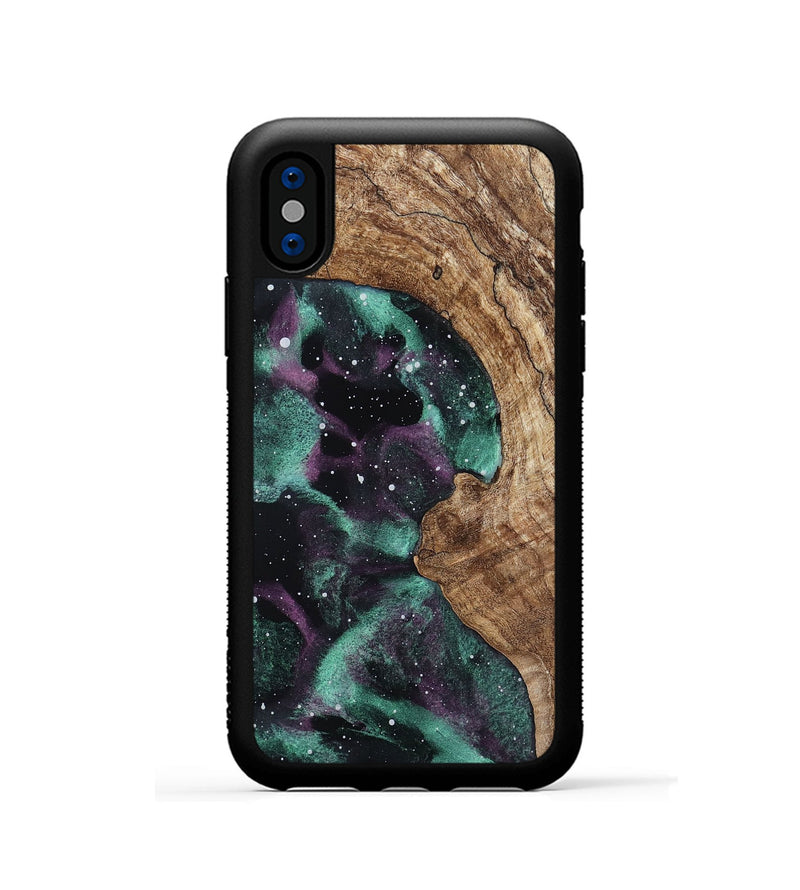 iPhone Xs Wood Phone Case - January (Cosmos, 799776)