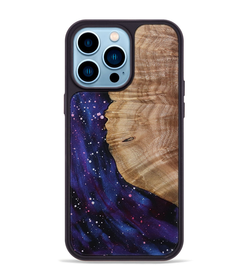 iPhone 14 Pro Max Wood Phone Case - Zhane (Cosmos, 799780)