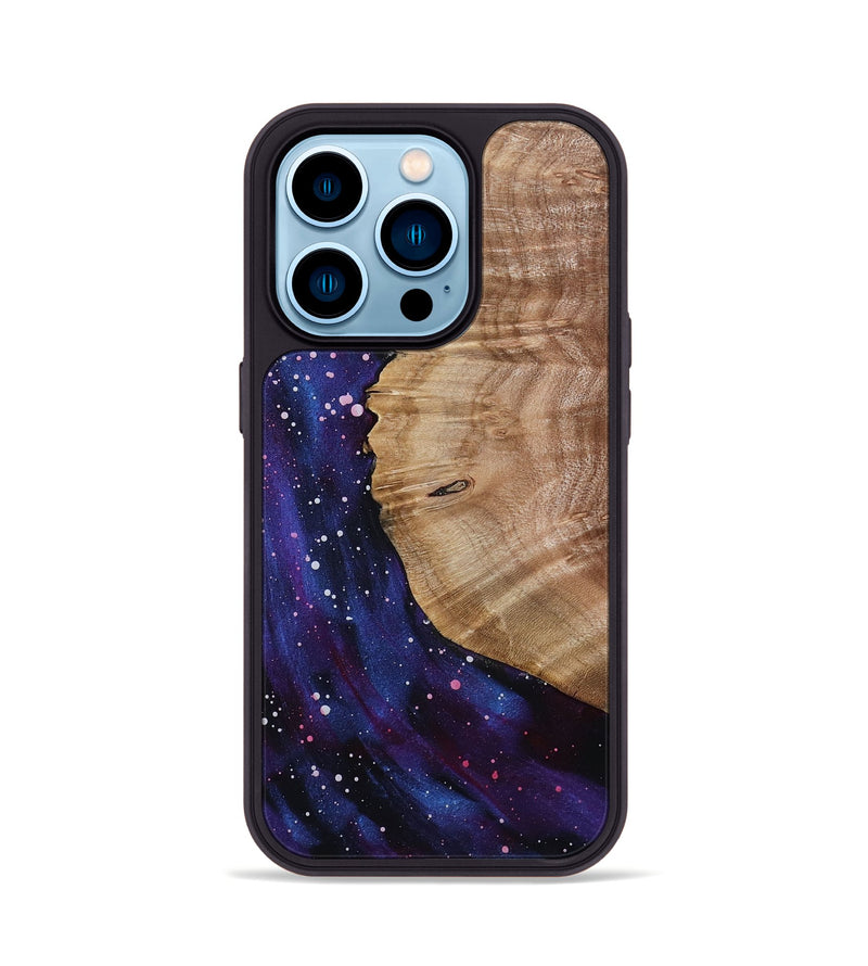 iPhone 14 Pro Wood Phone Case - Zhane (Cosmos, 799780)