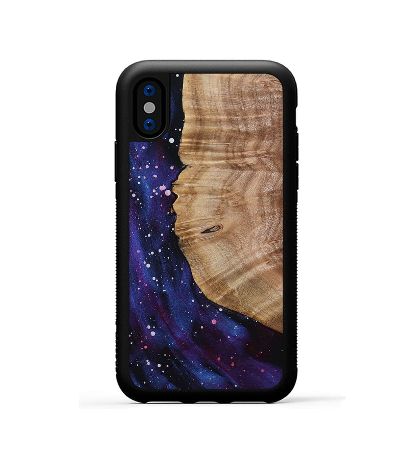 iPhone Xs Wood Phone Case - Zhane (Cosmos, 799780)