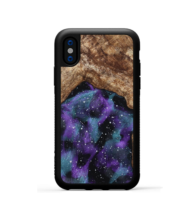 iPhone Xs Wood Phone Case - Lenora (Cosmos, 799790)