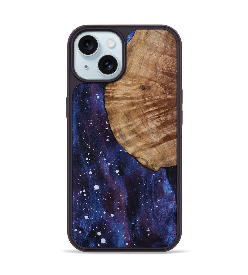 iPhone 15 Wood Phone Case - Kitty (Cosmos, 799794)