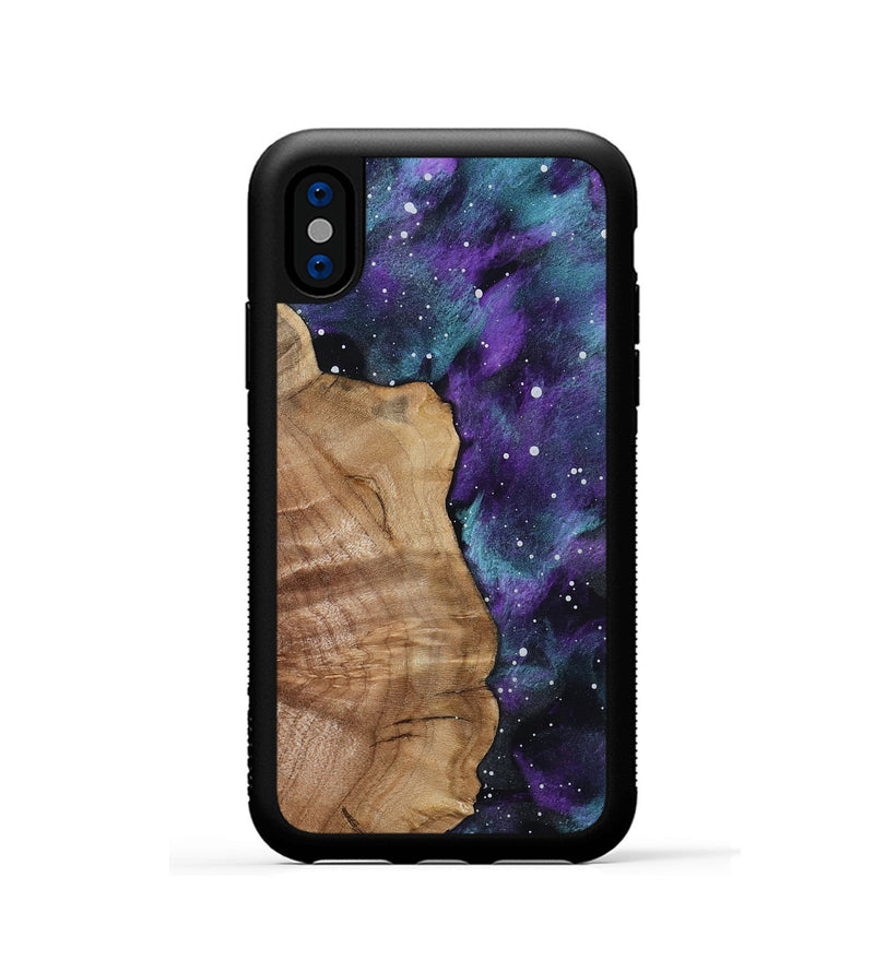 iPhone Xs Wood Phone Case - Anabel (Cosmos, 799795)