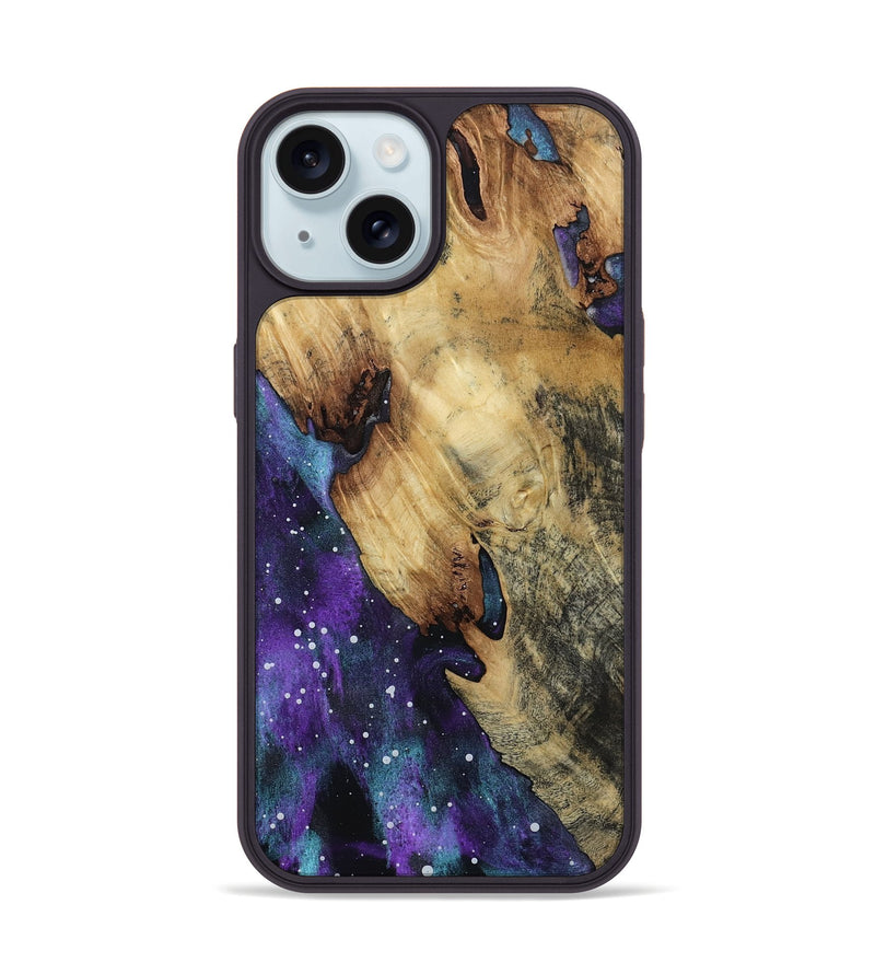 iPhone 15 Wood Phone Case - Aedan (Cosmos, 799799)
