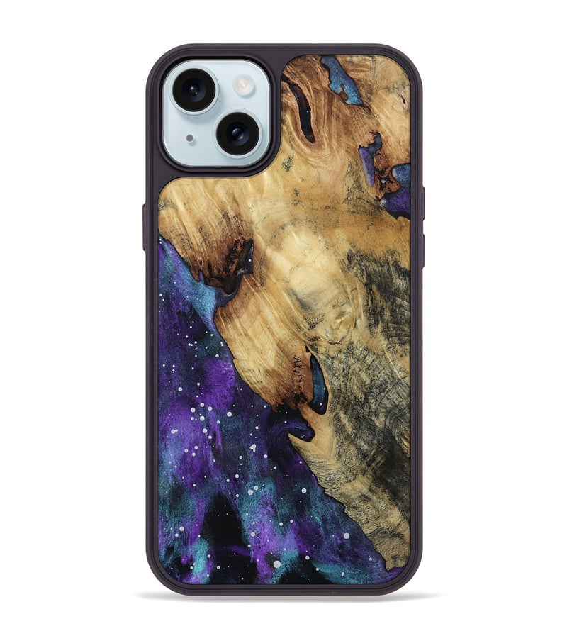 iPhone 15 Plus Wood Phone Case - Aedan (Cosmos, 799799)