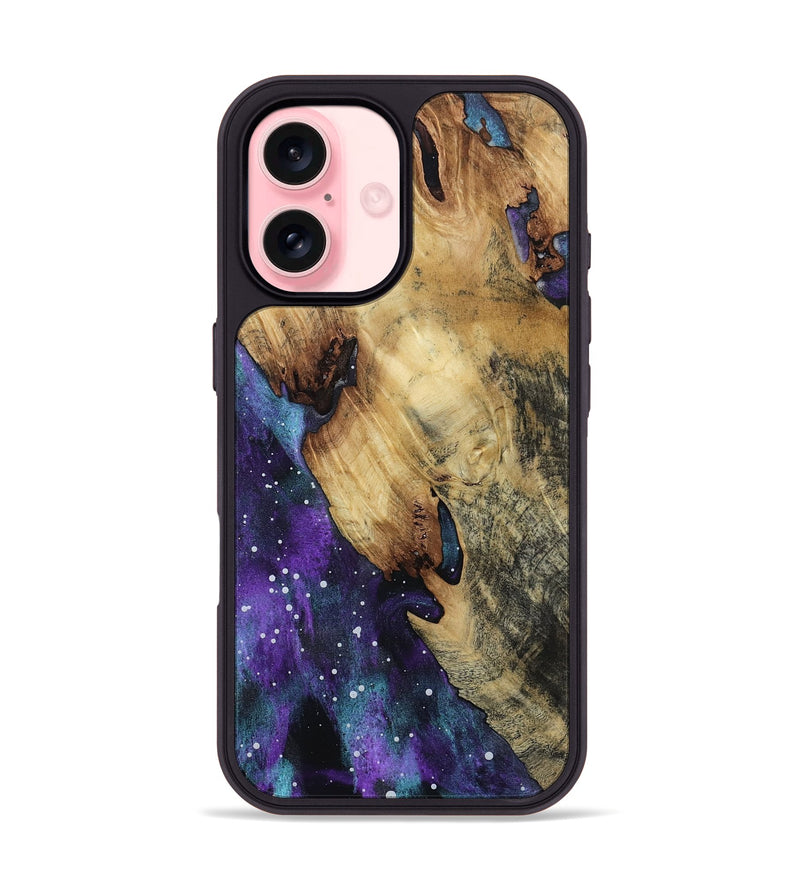 iPhone 16 Wood Phone Case - Aedan (Cosmos, 799799)