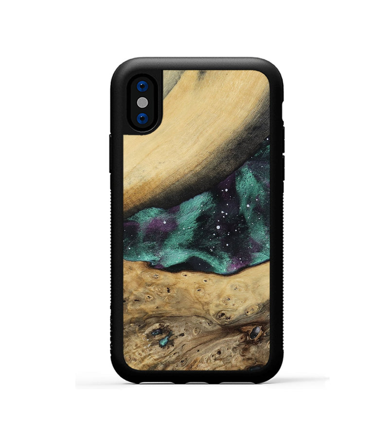 iPhone Xs Wood Phone Case - Zev (Cosmos, 799807)
