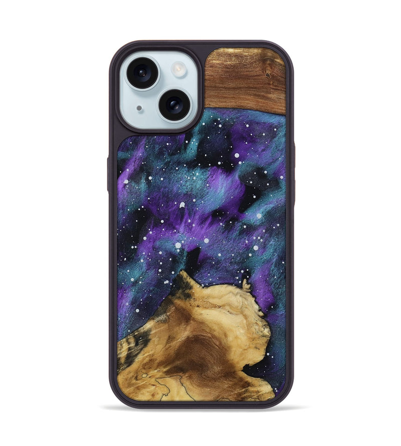 iPhone 15 Wood Phone Case - Yazmin (Cosmos, 799812)