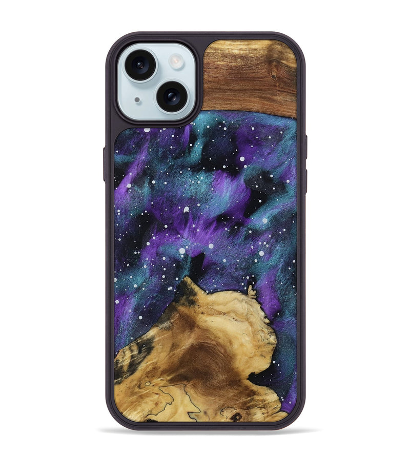iPhone 15 Plus Wood Phone Case - Yazmin (Cosmos, 799812)