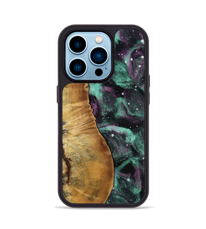 iPhone 14 Pro Wood Phone Case - Roxann (Cosmos, 799823)
