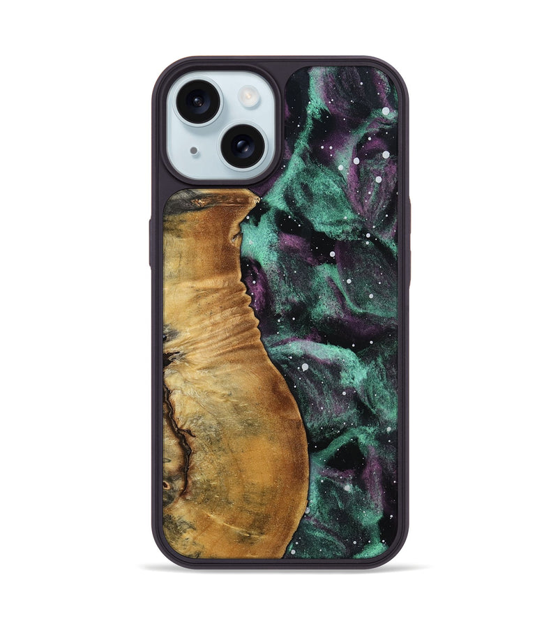 iPhone 15 Wood Phone Case - Roxann (Cosmos, 799823)