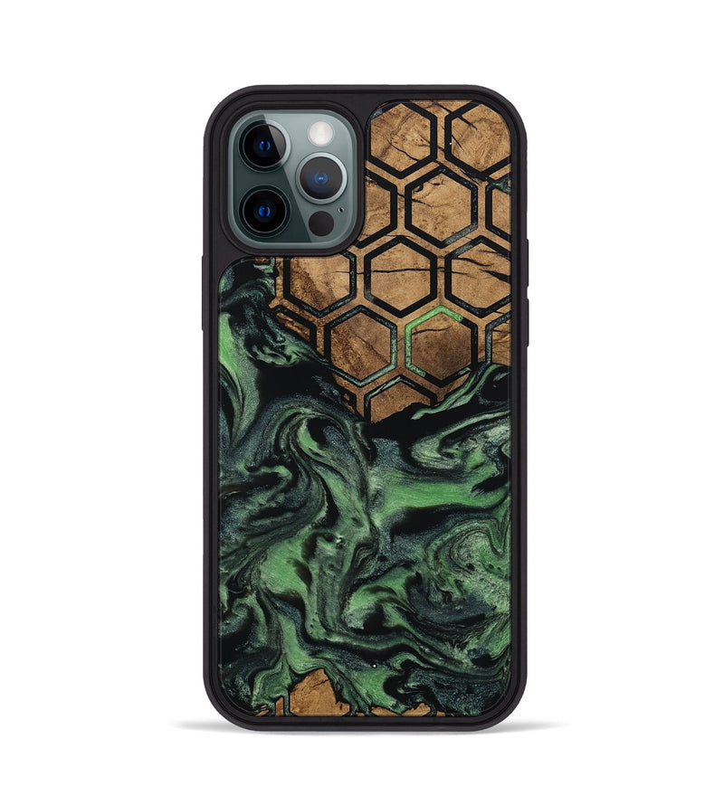 iPhone 12 Pro Wood Phone Case - West (Pattern, 799825)