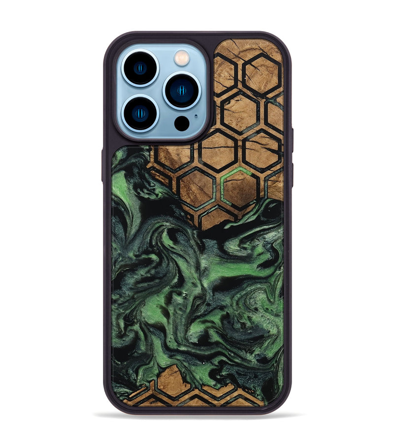 iPhone 14 Pro Max Wood Phone Case - West (Pattern, 799825)