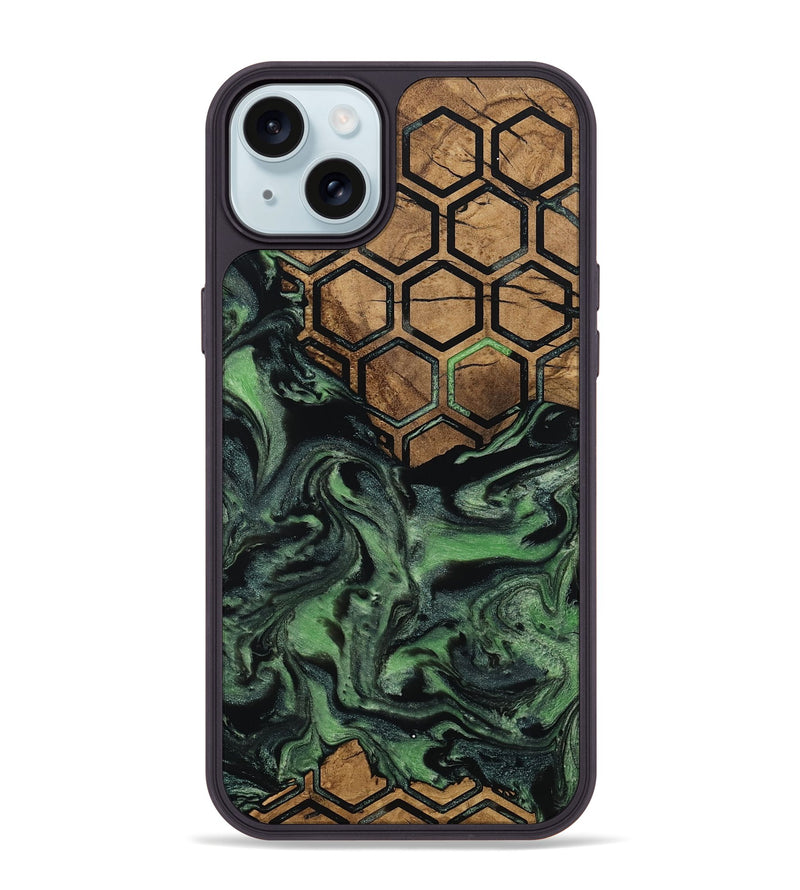 iPhone 15 Plus Wood Phone Case - West (Pattern, 799825)