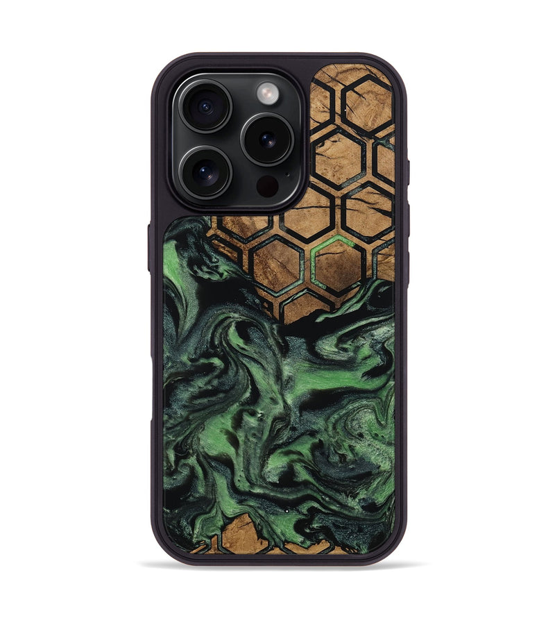 iPhone 16 Pro Wood Phone Case - West (Pattern, 799825)