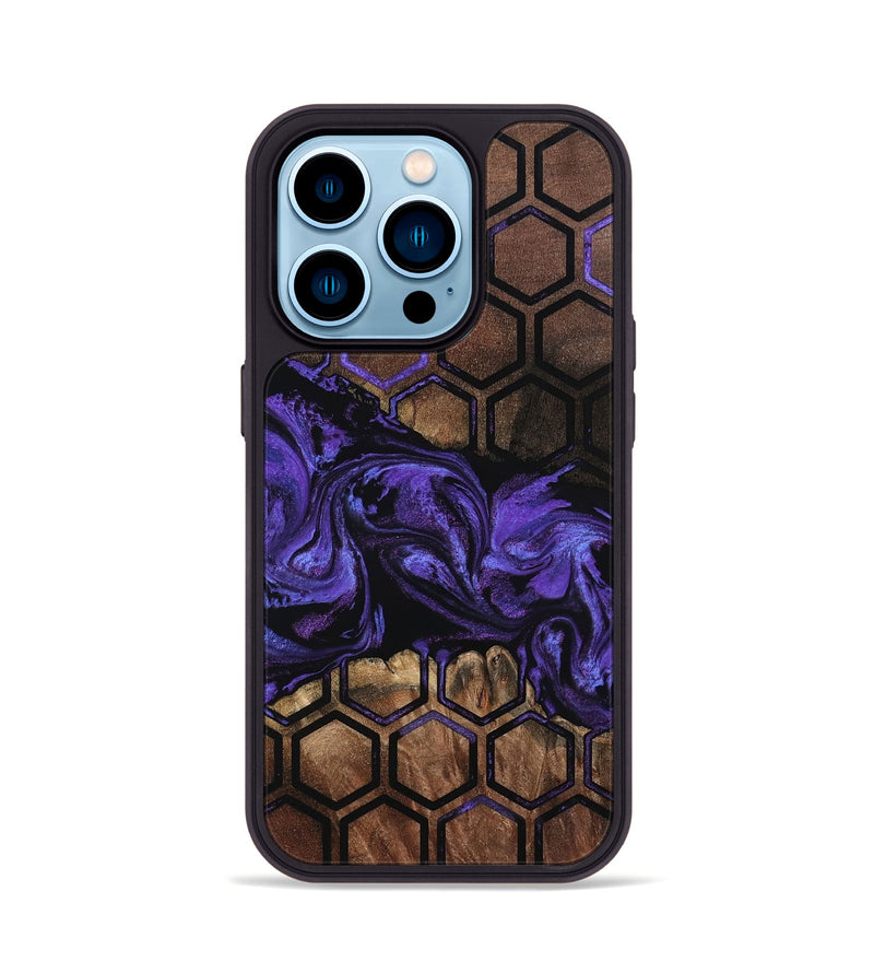 iPhone 14 Pro Wood Phone Case - Theresa (Pattern, 799826)