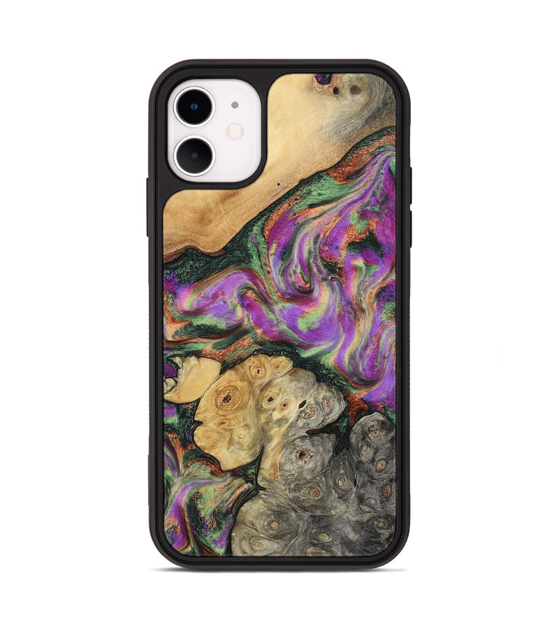 iPhone 11 Wood Phone Case - Aydan (Green, 799827)