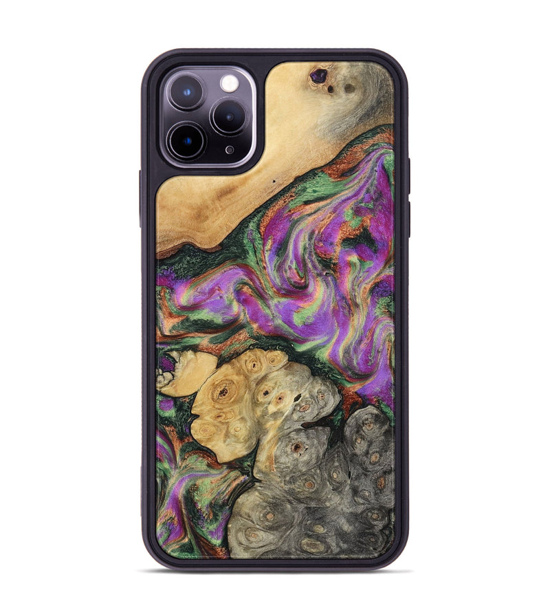 iPhone 11 Pro Max Wood Phone Case - Aydan (Green, 799827)