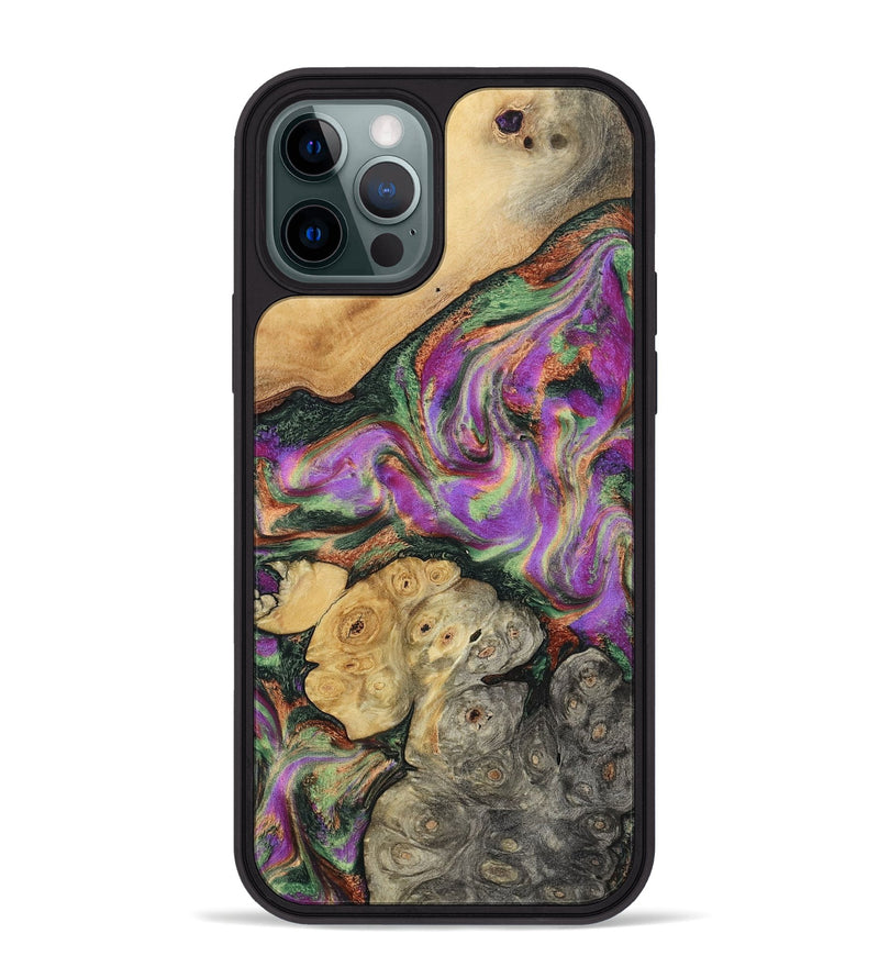 iPhone 12 Pro Max Wood Phone Case - Aydan (Green, 799827)