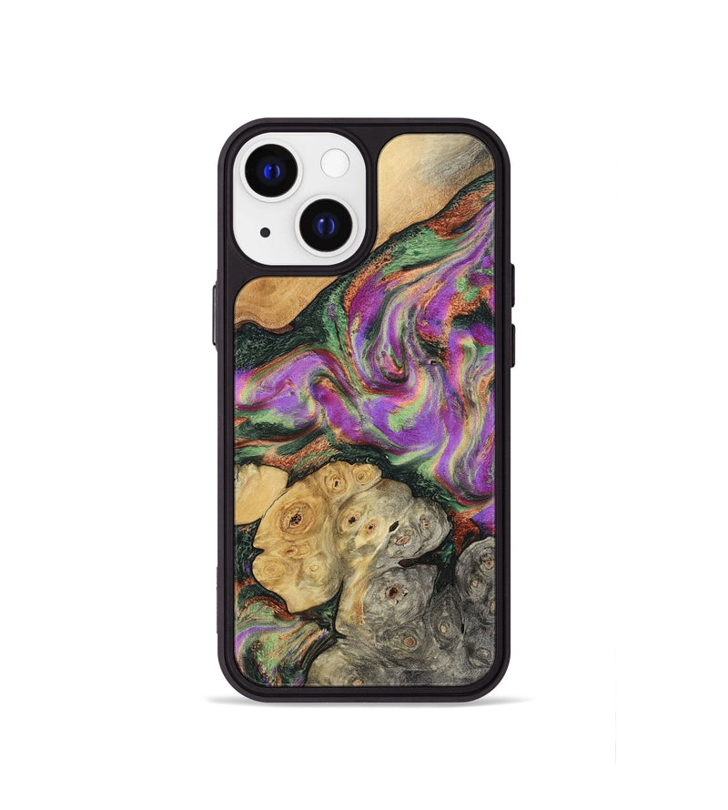 iPhone 13 mini Wood Phone Case - Aydan (Green, 799827)