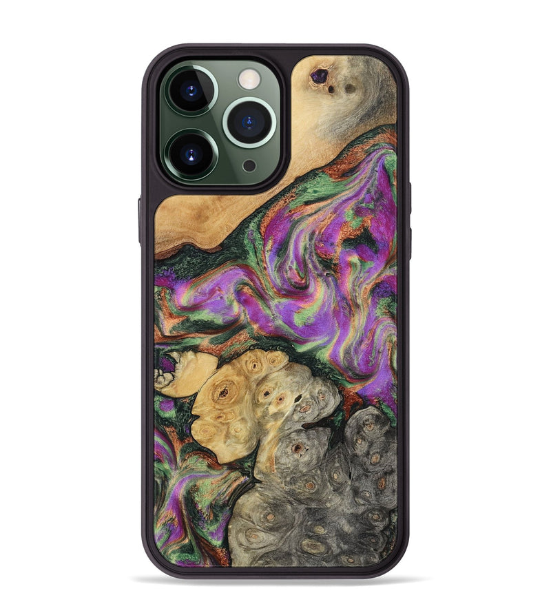 iPhone 13 Pro Max Wood Phone Case - Aydan (Green, 799827)