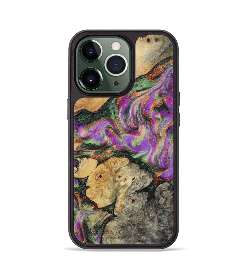 iPhone 13 Pro Wood Phone Case - Aydan (Green, 799827)