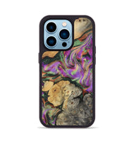 iPhone 14 Pro Wood Phone Case - Aydan (Green, 799827)