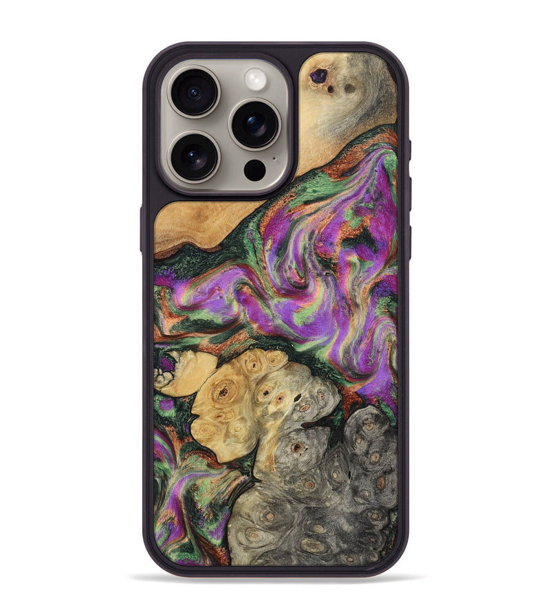 iPhone 15 Pro Max Wood Phone Case - Aydan (Green, 799827)