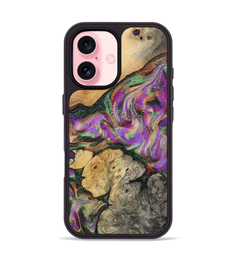 iPhone 16 Wood Phone Case - Aydan (Green, 799827)