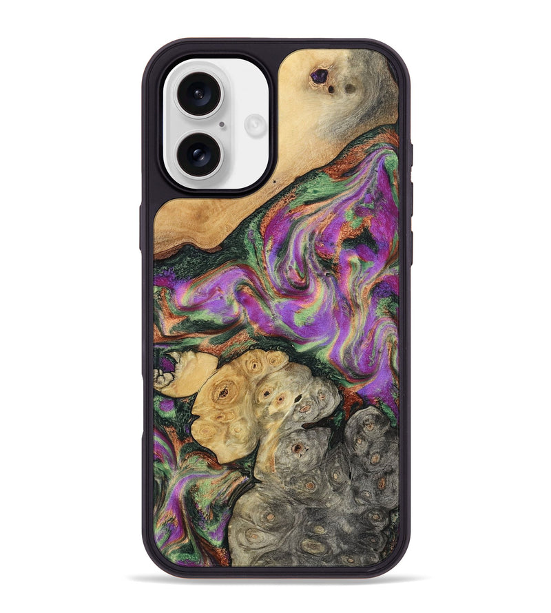 iPhone 16 Plus Wood Phone Case - Aydan (Green, 799827)
