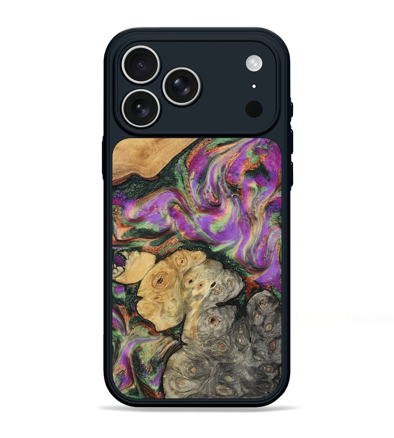 iPhone 17 Pro Max Wood Phone Case - Aydan (Green, 799827)