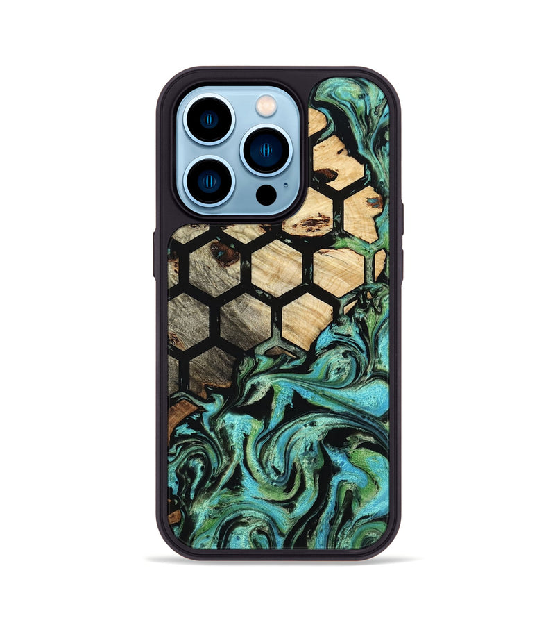 iPhone 14 Pro Wood Phone Case - Carlie (Pattern, 799830)