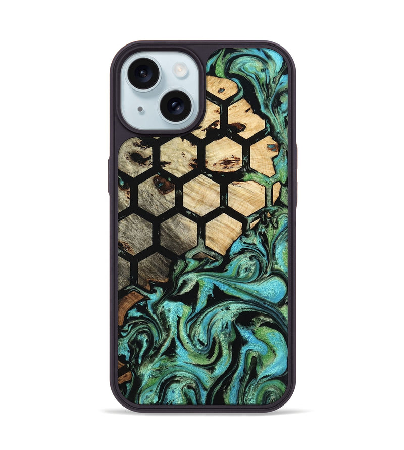 iPhone 15 Wood Phone Case - Carlie (Pattern, 799830)