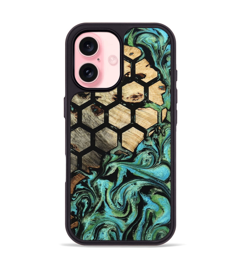iPhone 16 Wood Phone Case - Carlie (Pattern, 799830)