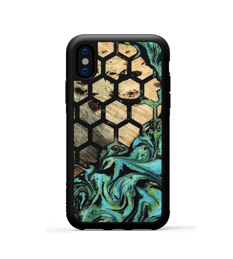 iPhone Xs Wood Phone Case - Carlie (Pattern, 799830)