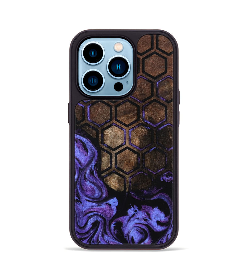 iPhone 14 Pro Wood Phone Case - Cara (Pattern, 799834)
