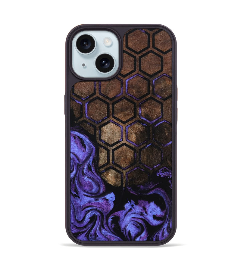 iPhone 15 Wood Phone Case - Cara (Pattern, 799834)