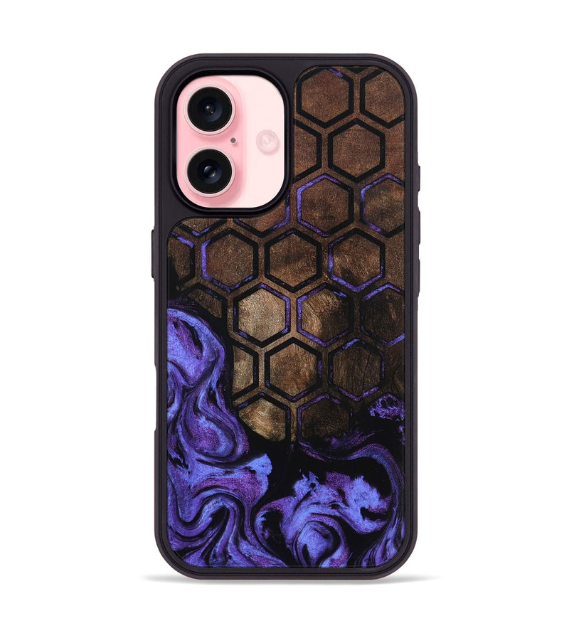 iPhone 16 Wood Phone Case - Cara (Pattern, 799834)
