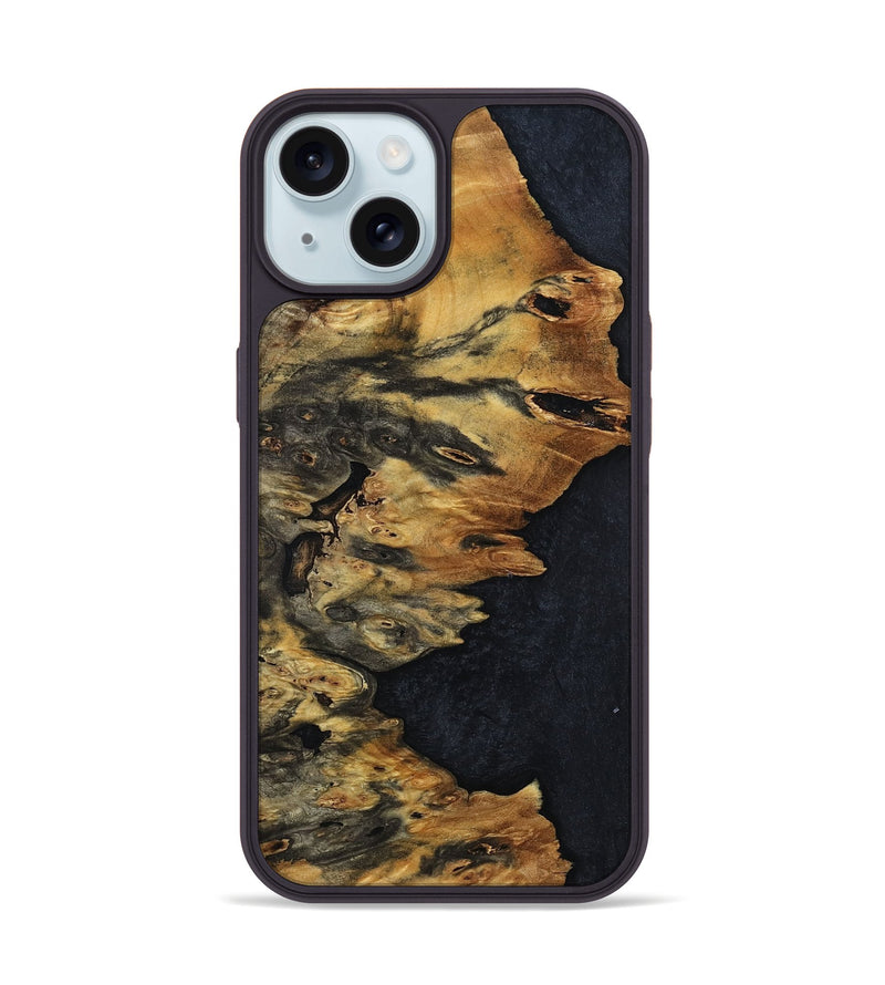 iPhone 15 Wood Phone Case - Ronald (Wood Burl, 799836)