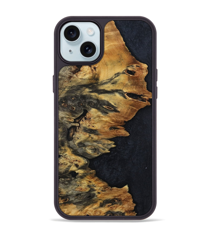 iPhone 15 Plus Wood Phone Case - Ronald (Wood Burl, 799836)